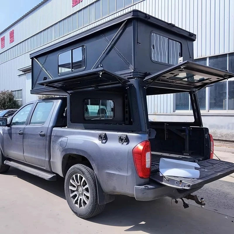 Customized 4x4 Off Road Roof Top Overlanding Tent Camper for Ranger Hard Shell Qian Pop up Camping Tent with Truck Canopy view 3