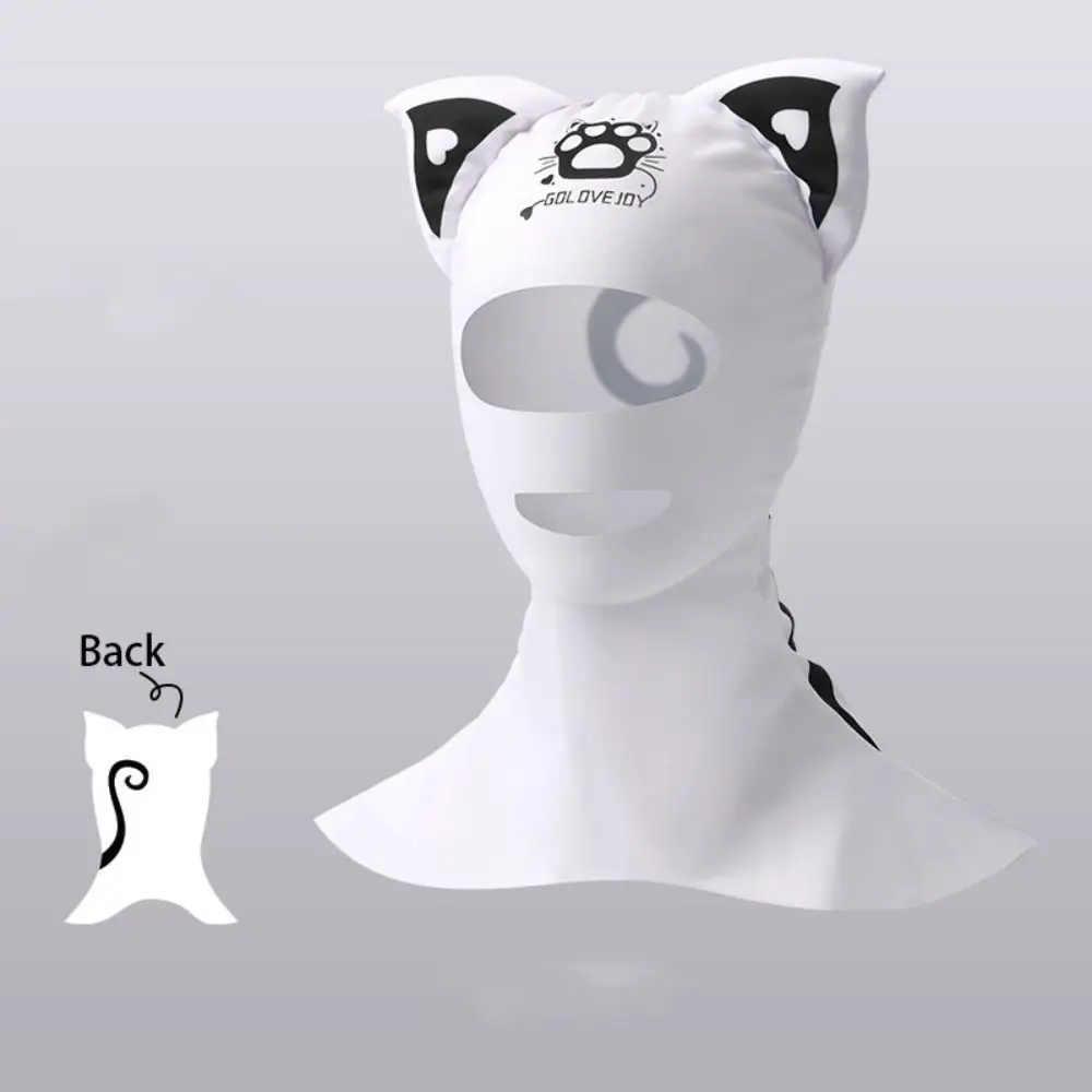 Bufanda de protección solar ajustable, máscara de seda de hielo, máscara facial de verano, cubierta facial, bufandas, cubierta para la cabeza, máscara de buceo, surf