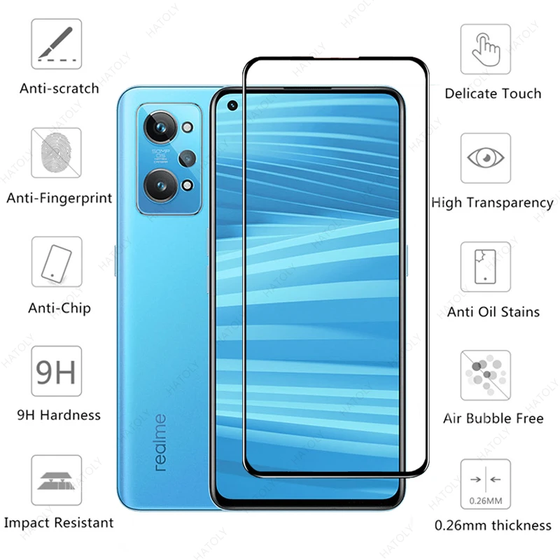 For Realme GT2 Glass for Realme GT2 Pro GT Neo 2 5G Master Narzo 50i 50A 9i 8 C25 C25Y C21Y Tempered Glass Screen Protector Film