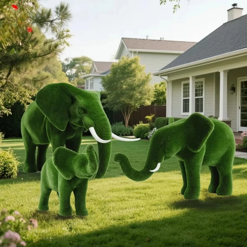 Wholesale Outdoor Garden Decoration Artificial Topiary Animal Frame Category Artificial Plant
