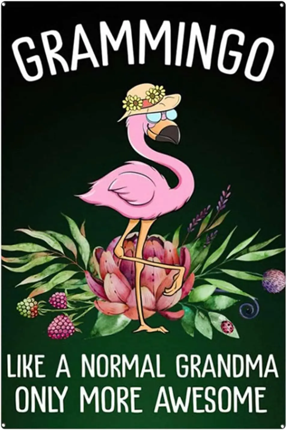 Y1, Inches Vintage Tin Metal Signs Flamingo Grammingo Like A Normal Grandma Only More Awesome Signs, Art Prints,