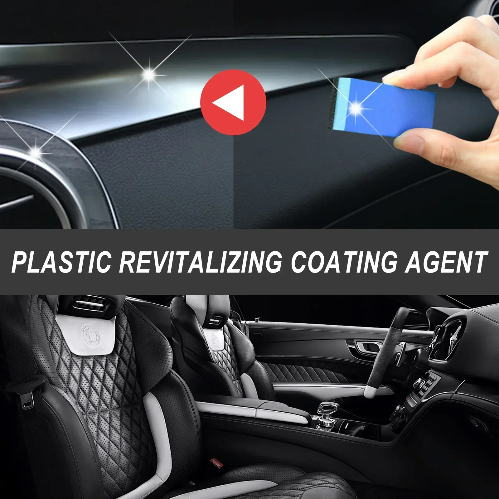 Plastic Restorer Longlasting Trim Hydrophobic Liquid Kit Coating Keyboard Repairman Cleaner Renovator for Car Detailing