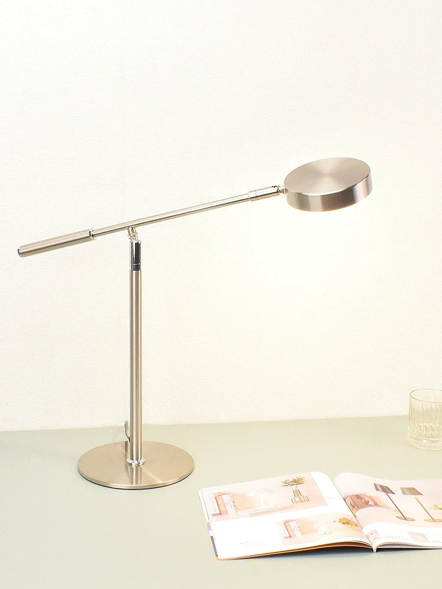 

Nordic Modern Office Work Painting Computer Long Arm Study Light Luxury Metal Eye Protection Desk Lamp