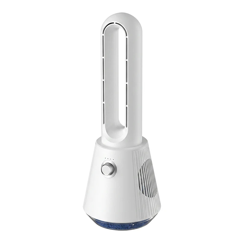 2026 Ultra Quiet Bladeless Electric Tower Fan Air Purification Circulation 3000mAh for Dormitory Desk Floor