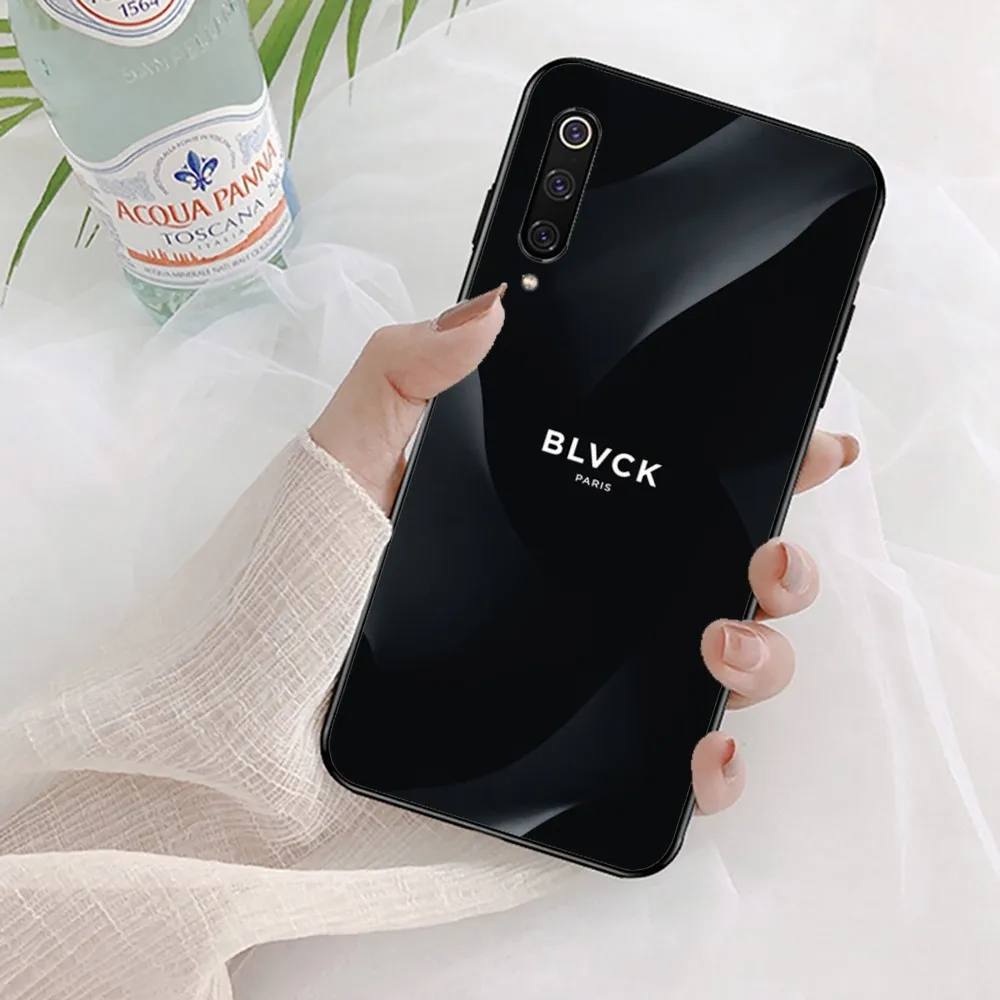 Black B-Blvck Flower Phone Case For Xiaomi Mi 5X 8 9 10 11 12 lite pro 10T PocoX3pro PocoM3 Note 10 pro lite