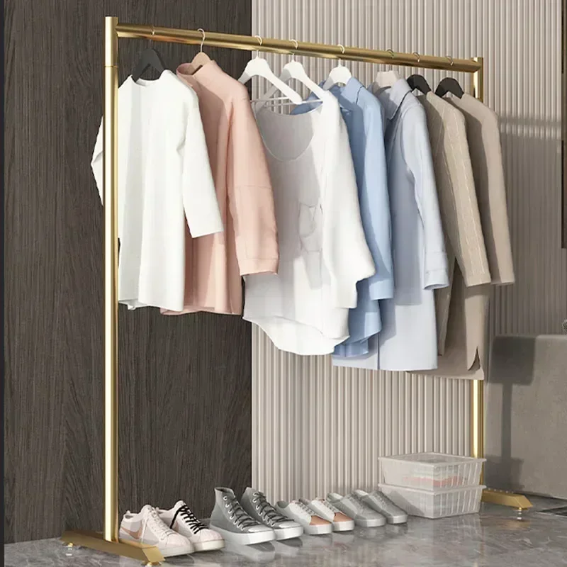 Standing Metal Coat Racks Wall Gold Industrial Loft Organizer Clothing Rack Corner Modern Perchero Para Bolsos Nordic Furniture