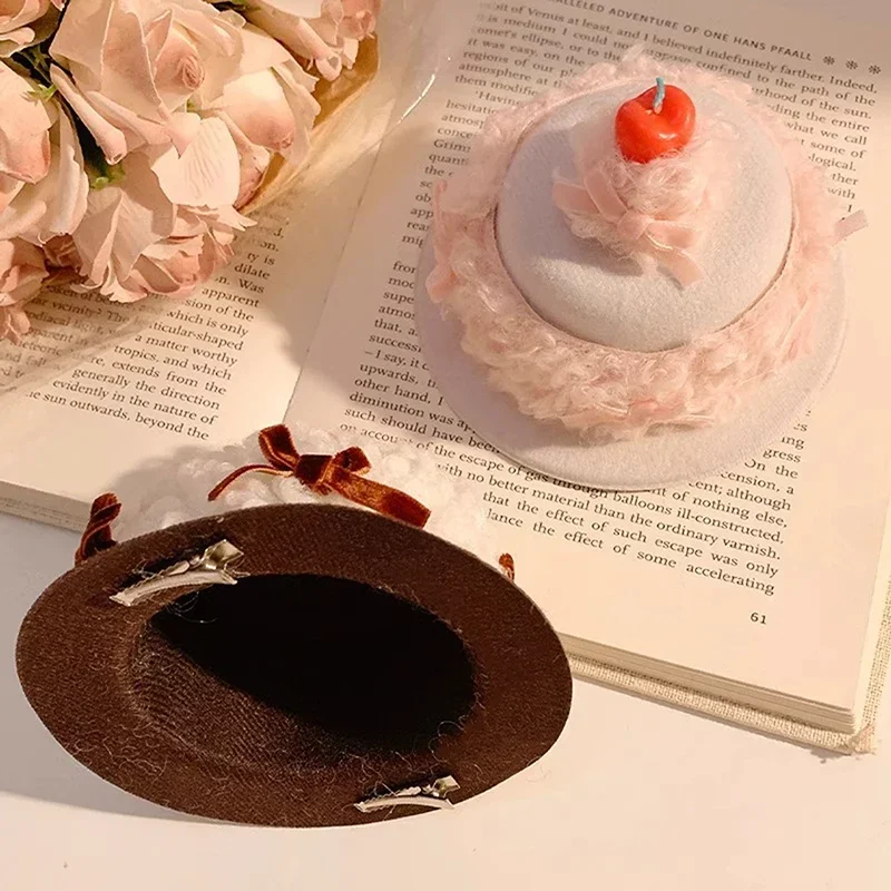 1Pc Luminous Love Cake Hair Clip Birthday Prom Dancer Headpiece For Special Event Decorative Ignitable Headwear Photo Prop