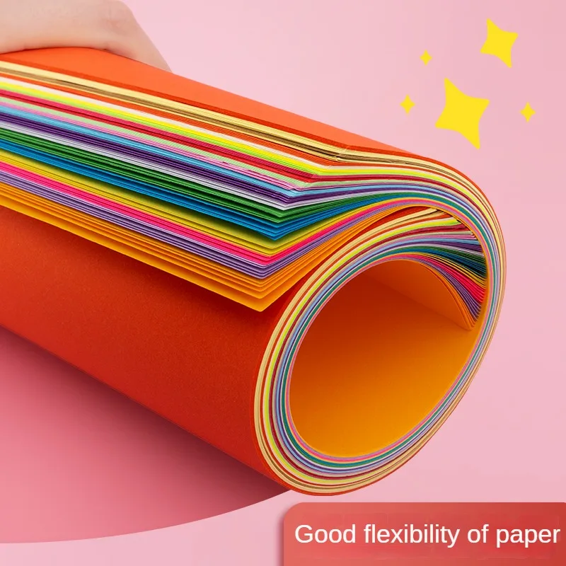 M&G 100 Sheets Handmade Origami Paper 145*145mm Children Cut Paper 10 Colors Students Class Color Paper Handmade Paper