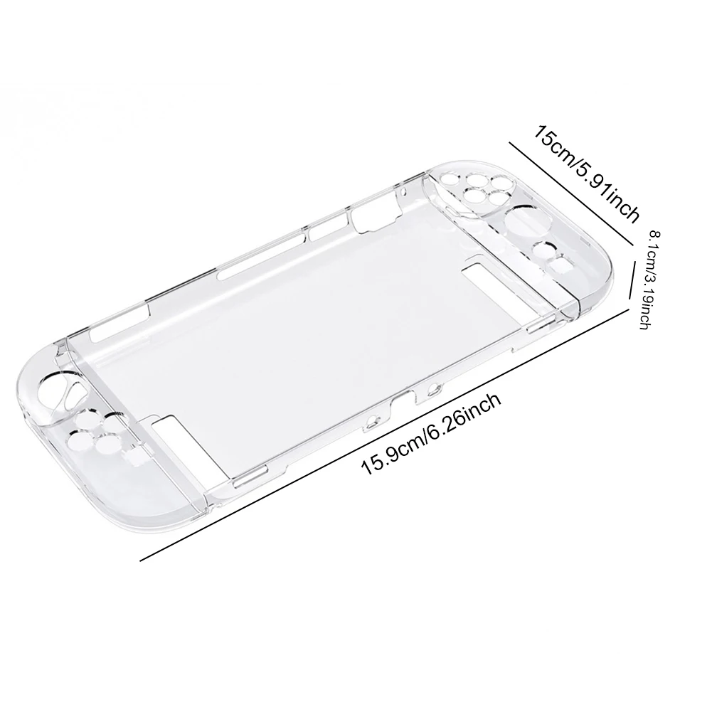 Étui transparent Dockable pour Switch 2, étui de protection mince pour PC, housse de poignée en TPU souple pour accessoires Joy-Con