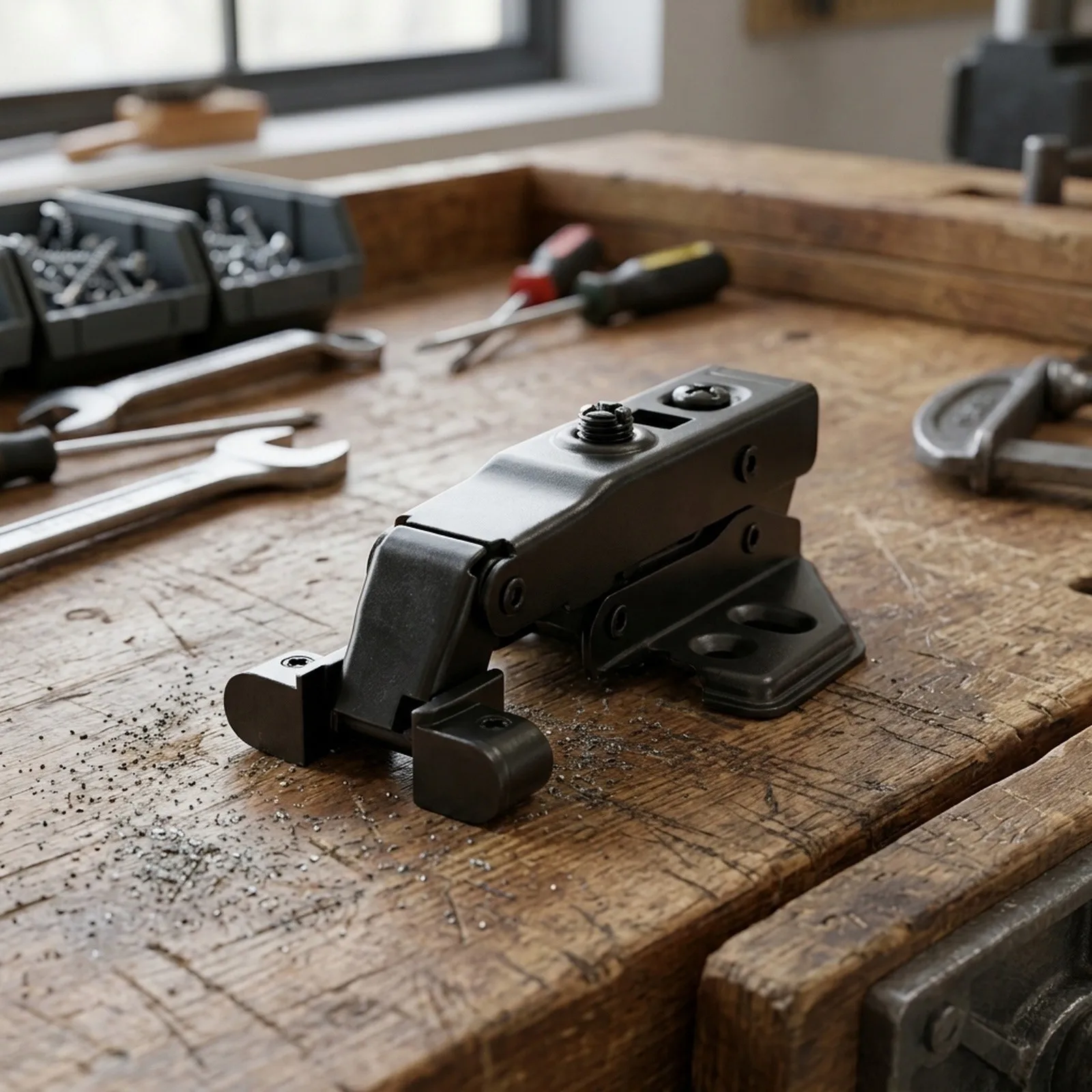 Black Aluminum Frame Hinge Hinge Oil Cylinder Reinforced Stability Construction Black Aluminum Frame Hinge Hinge