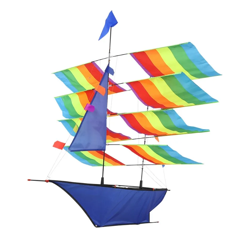 3D enorme arcobaleno barca a vela aquilone volante sport all'aria aperta bambini attività di gioco per bambini