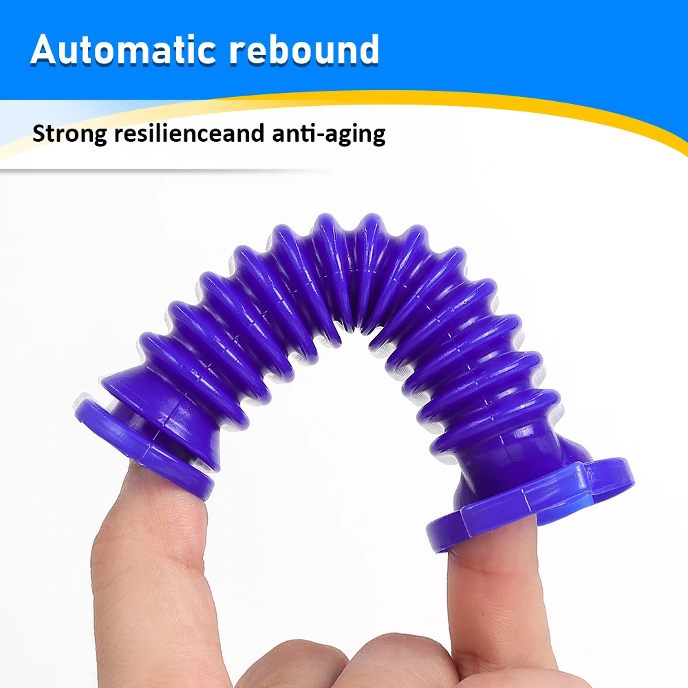 Lower Duct Hose for Dyson V7 V8 V10 V11 Vacuum Soft Roller Soft Roller Blue Hose Flexible Soft Rubber Tube Parts Replacement