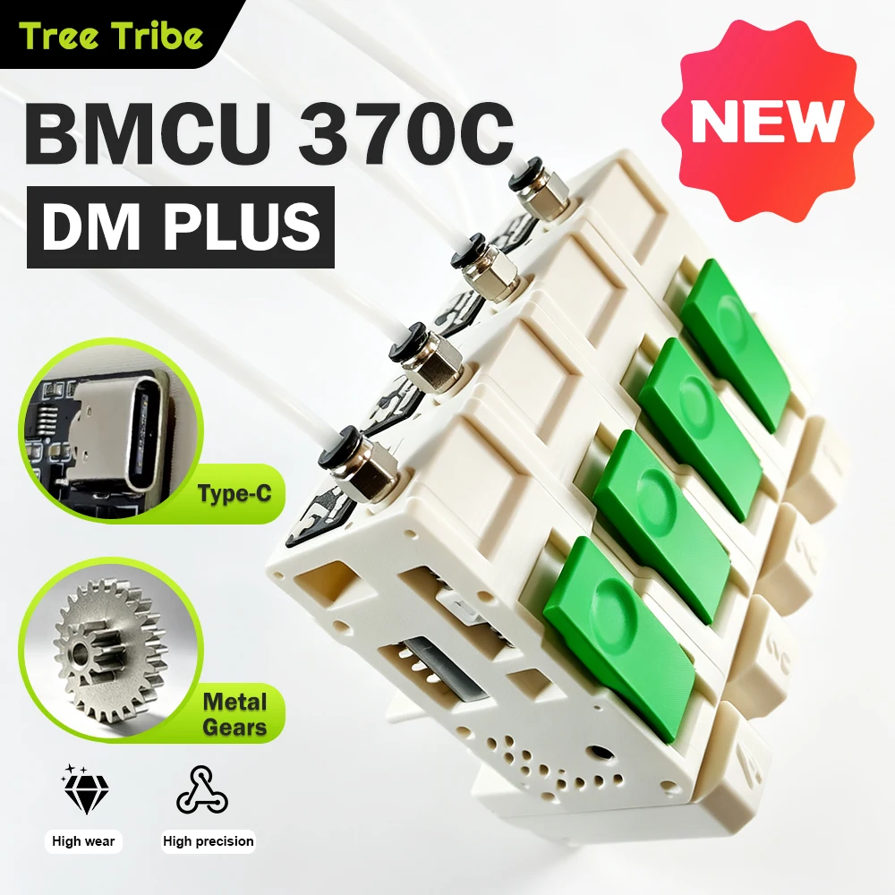 Tree Tribe BMCU 370C DM Plus Automatic Filament Feeder High-Tension High-Torque for A1 MINI 3D Printer AMS MMU Lite Upgrade Kit