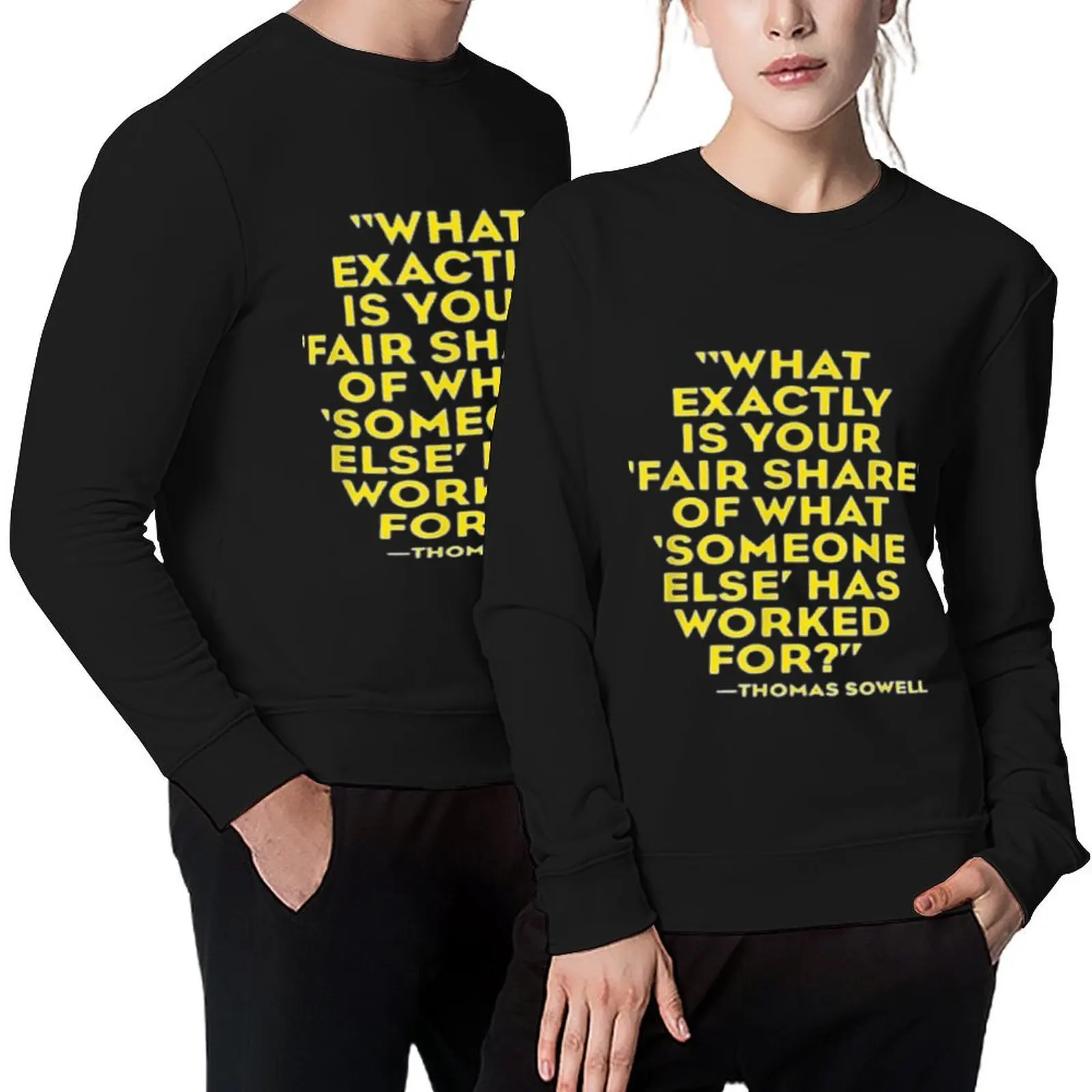 

Thomas-Sowell-Saying-Classic Pullover men's coat tracksuits winter clothes mens designer clothes hoody