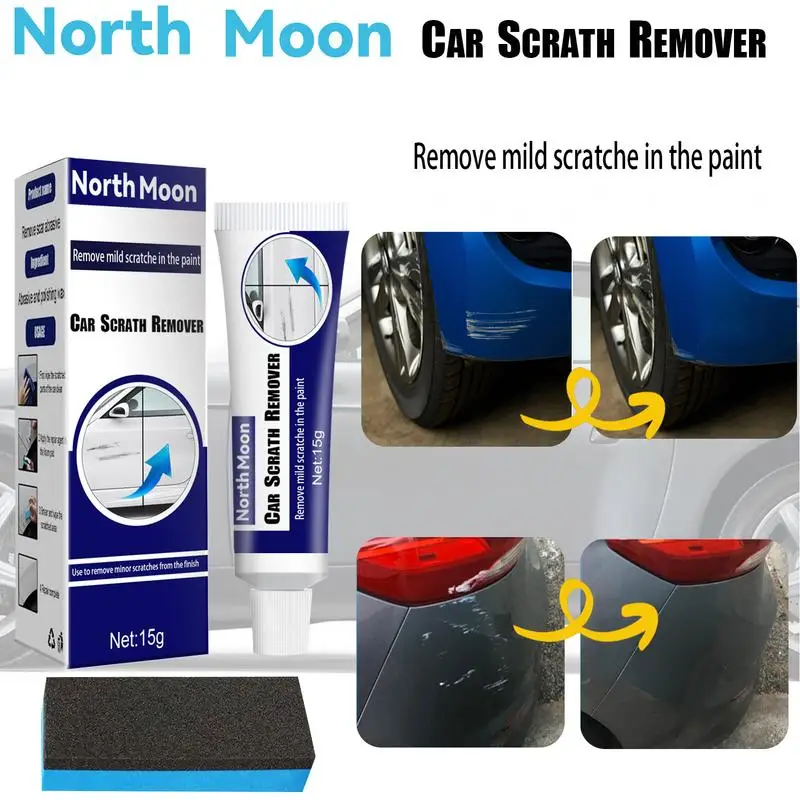 

Car Scratch Remover Polishing Paste With Sponge Polish And Paint Restorer Kit Fast Correcting Paste Suitable ForCars SUVs Truck