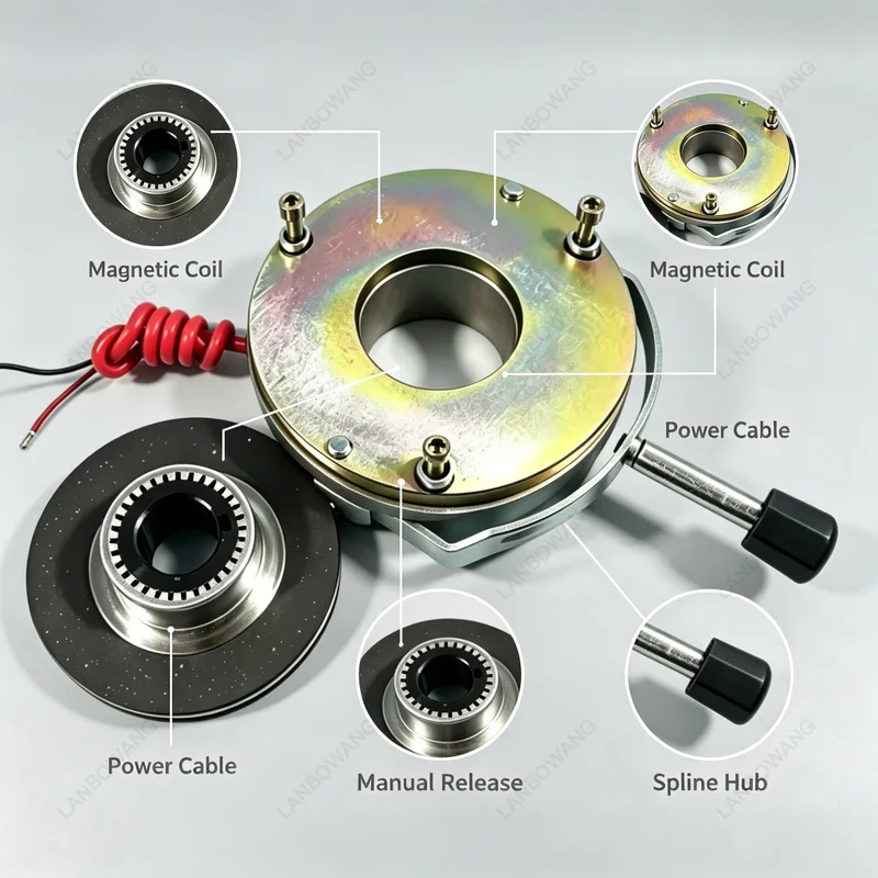 Suitable for SDZ-05/08/30/40/80 Electromagnetic Brake YEJ Motor Brake Brake Holding Friction Disc
