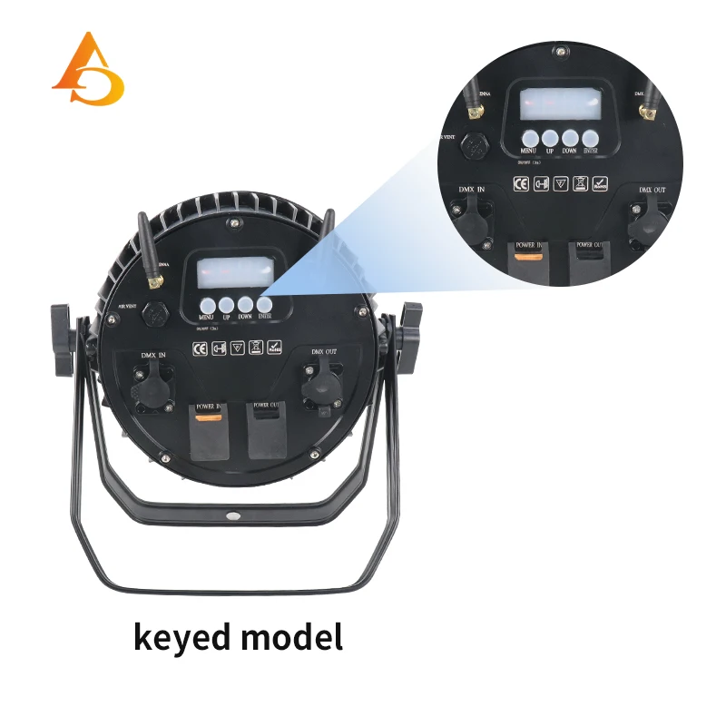 Imagem -03 - Impermeável Led Par Luz Dmx Controle Remoto Alimentado por Bateria dj Disco Luz de Palco App Wi-fi em 12x18w Rgbwa uv