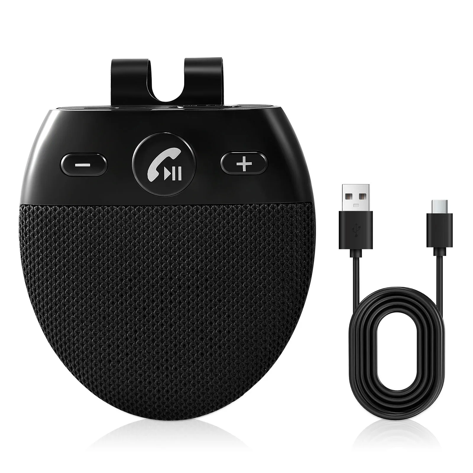 Freisprech-Autotelefon-Kit Bluetooth-Auto-Freisprech-Kit-Unterstützung 2 Telefone Verbindungs unterstützung Siri-Assistent Freis prech lautsprecher