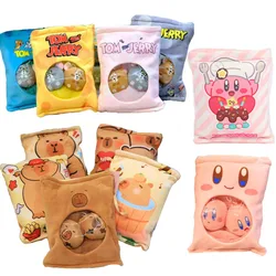 Bolsa de pudín de 8 pulgadas, juguetes de peluche de Capybara, muñeco de Tom y Jerry, decoración de habitación suave para regalo