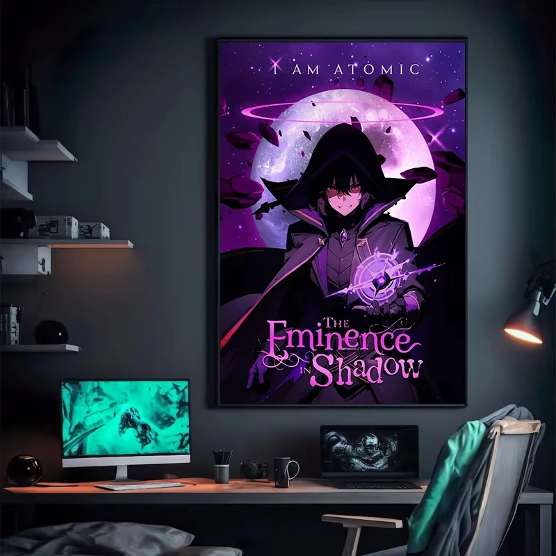 Eminence in Shadow Anime Covers Poster Canvas Printing Japanese Anime Wall Art Decor I AM ATOMIC Animation Gaming Room Decor
