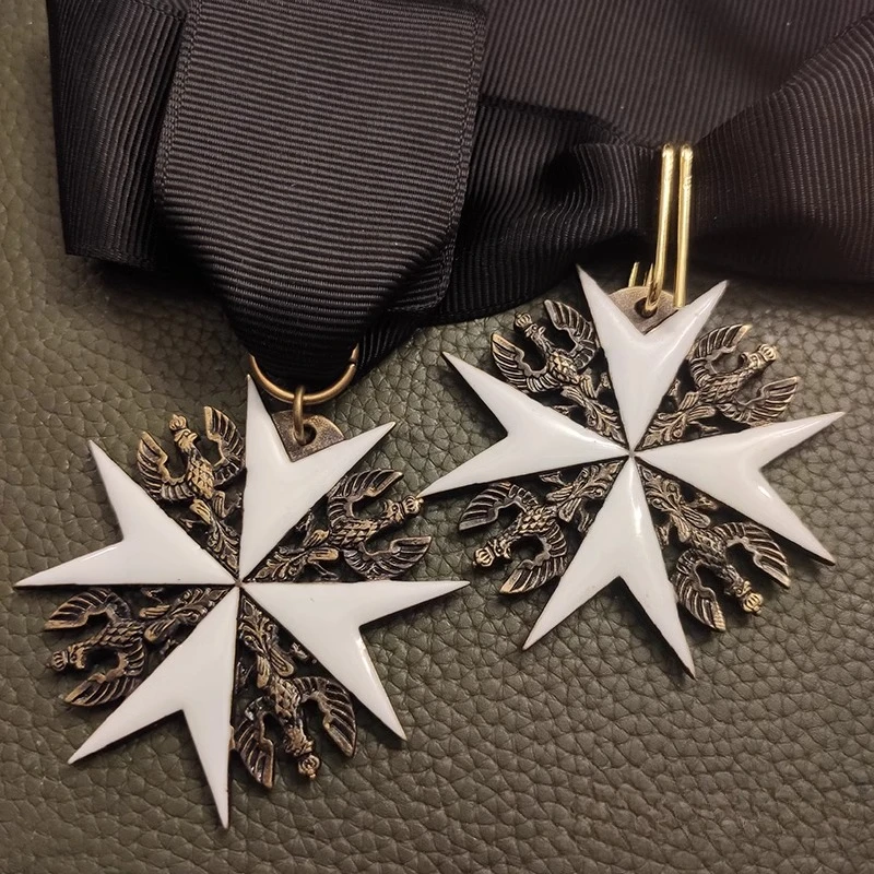 St John Jerusalem Medal Commander's Cross Badge of The Knights Hospitaller Brooches for Collection Decoration Crafts