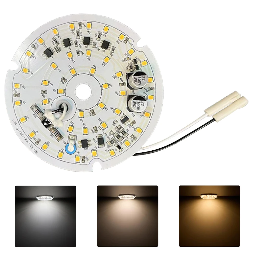 3.94 Inch Ceiling Fan LED Light Replacement 18W 1530LM Dimmable Ceiling Fan Retrofit Kit Ceiling Flush Light Replacement Panel