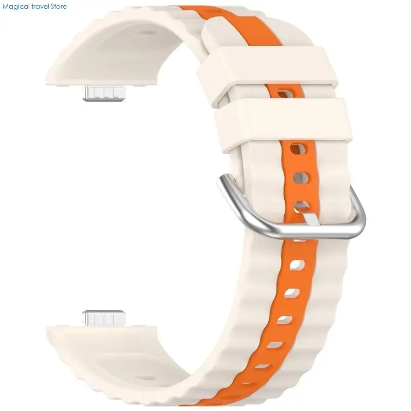 N2UB Textured Silicone Wristband For Activity Trackers Ergonomic Adjustable Straps