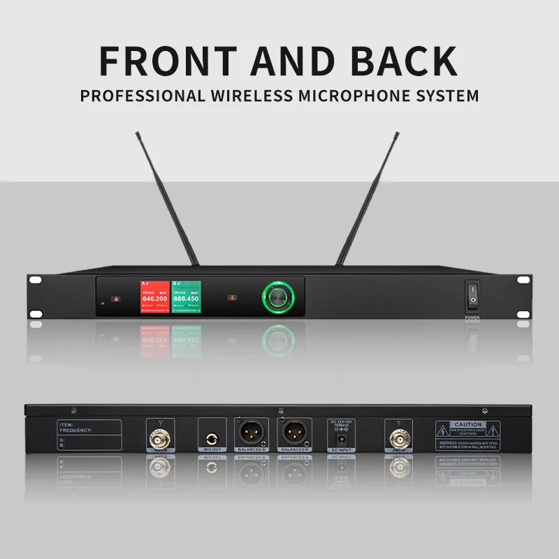 Wireless collar microphone with intelligent noise reduction and long-range reception