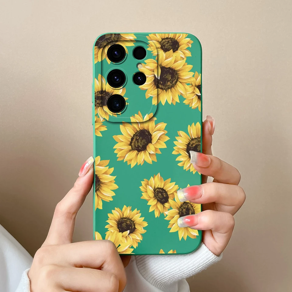 Etui do Samsung Galaxy S25 S25+ S25 Ultra 5G Flower Avocado Liquid Durable Shockproof Shell do Samsung Galaxy S25 Ultra Coque