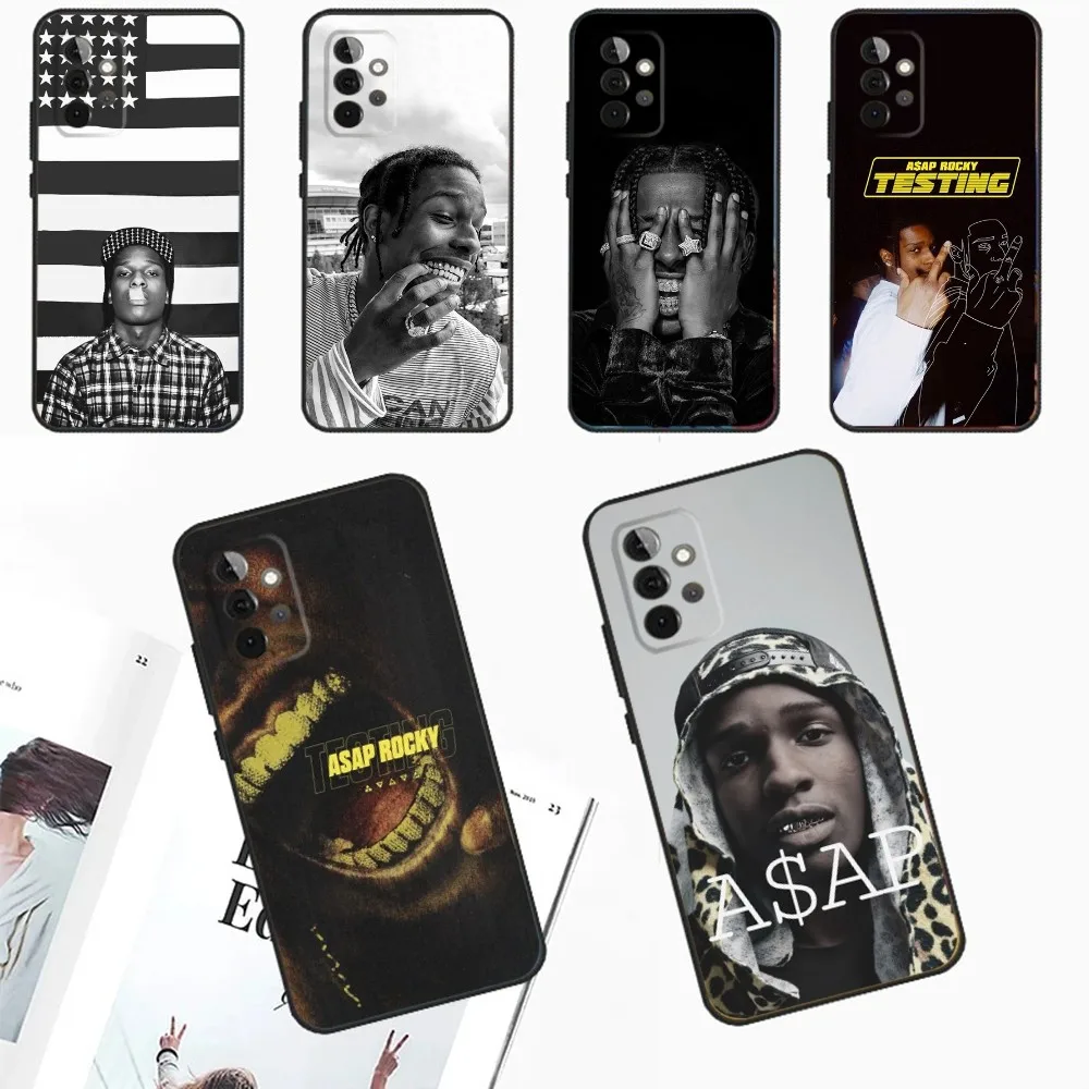 A-ASAP Rocky Rapper Phone Case For Samsung Galaxy A13,A21s,A22,A31,A32,A52,A53,A71,A80,A91 Soft Black Phone Cover