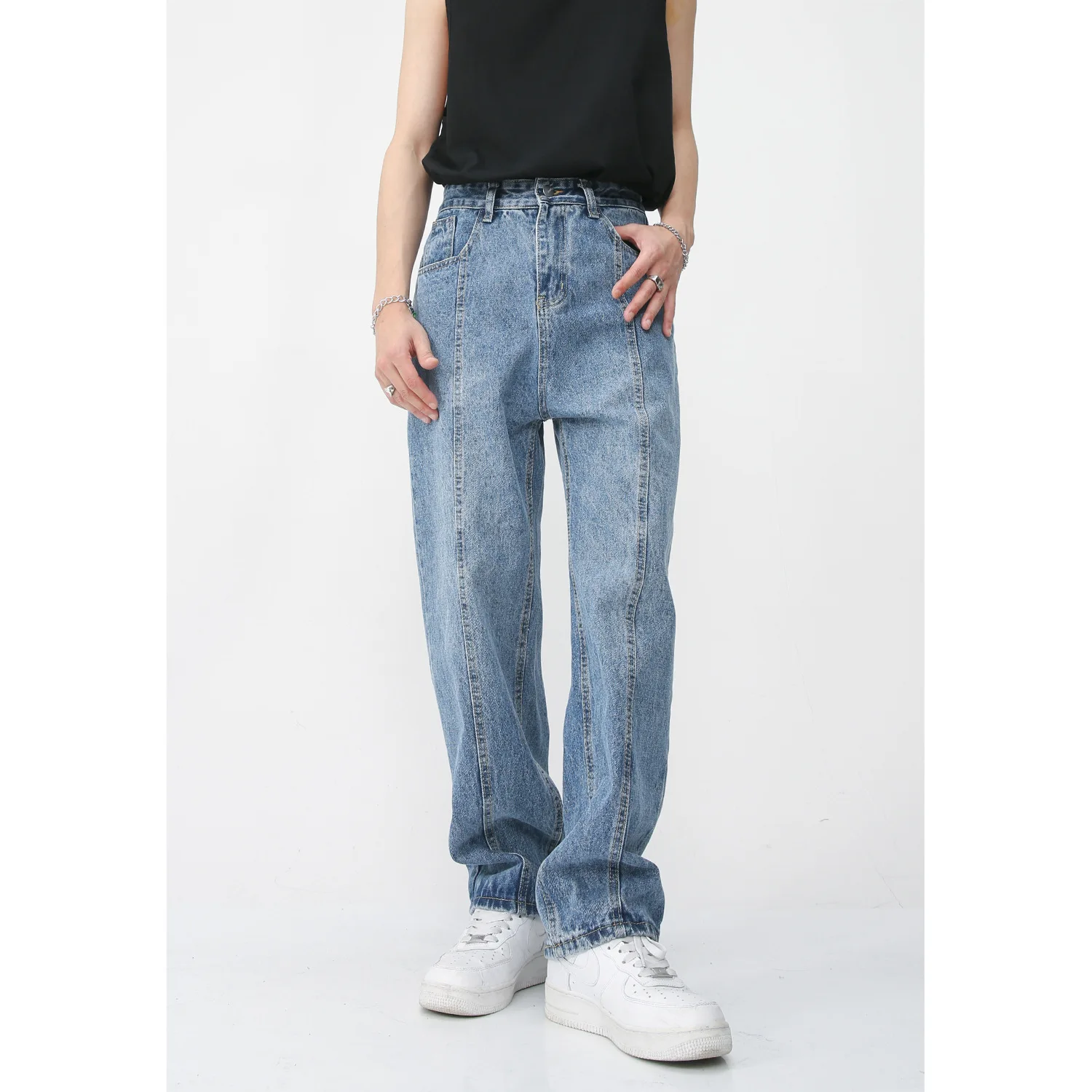 

Men hip-hop casual fashion men's High Street Retro Street clothing
