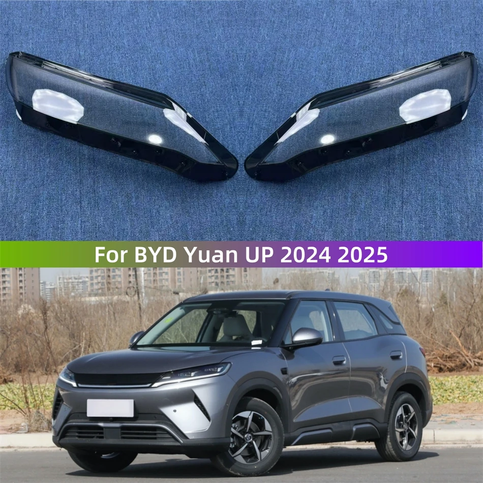 

For BYD Yuan UP 2024 2025 Car Products Lampshade Headlight Shell Car Front Headlight Lens Cover Lights Shell