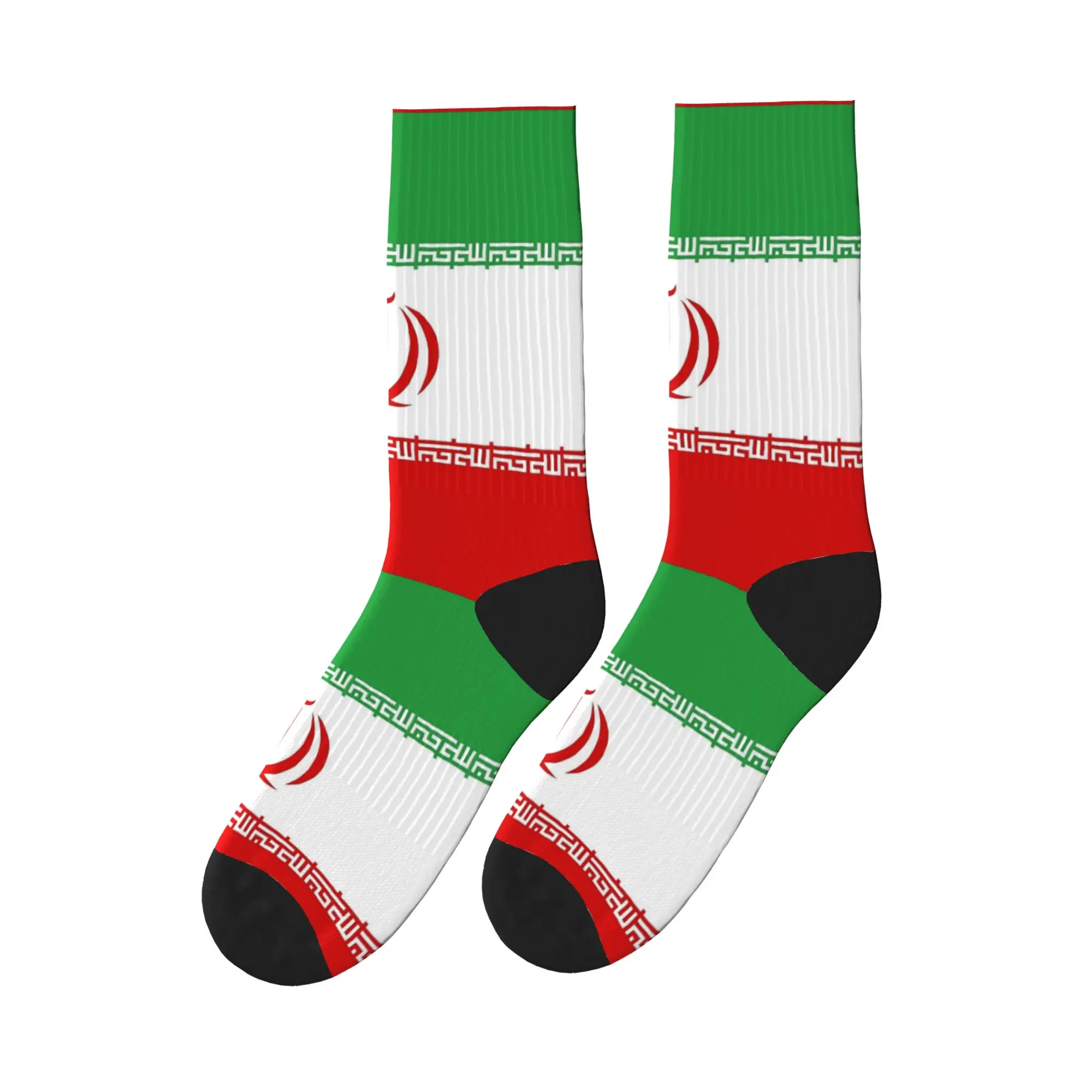 

Iran Flag Print Socks Funny Stockings Unisex Men Soft Breathable Outdoor Socks Autumn Design Anti Bacterial Socks