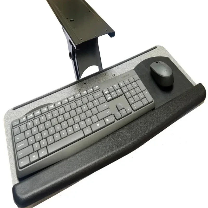 

Laptop Holder with Keyboard Plate Mount Adjustable Office and Gaming Stand with Mouse Pad Tilting and Rotating Bracket