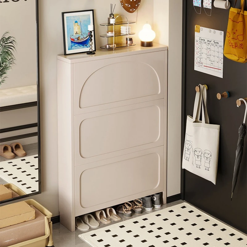 Home Ultra-thin shoe cabinet  indoor entrance cream style shoe Storage high-end modern прихожая мебель коридор home furniture
