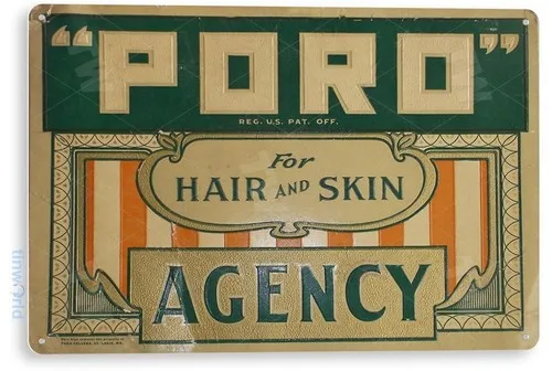 TIN SIGN Poro Agency Hair Skin Metal Décor Store Barber Style Cut Shop A579 --Tin Sign
