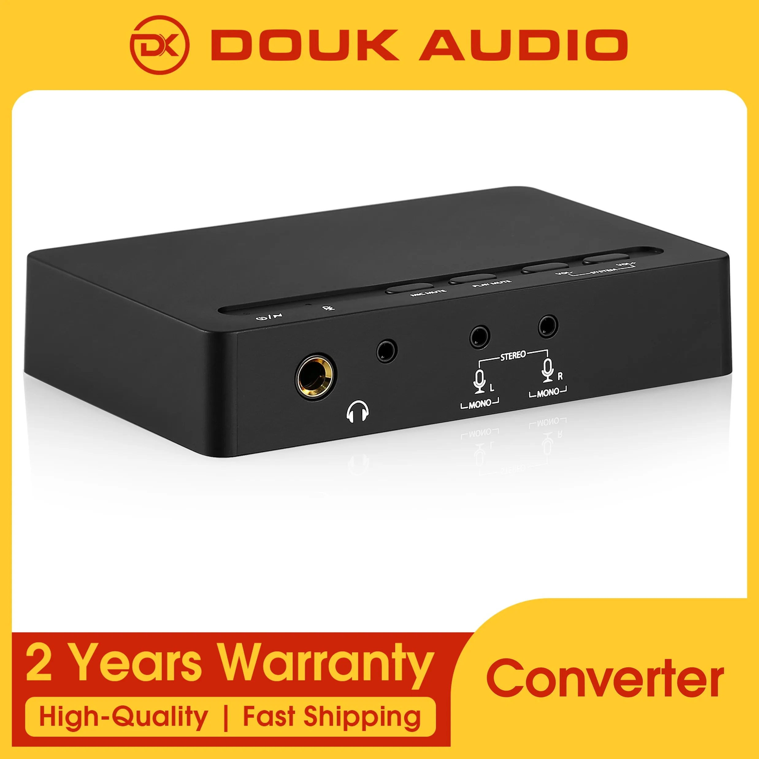 

Douk Audio 7.1 Channel Decoder Coaxial / Optical Audio Converter USB DAC MIC Music Player