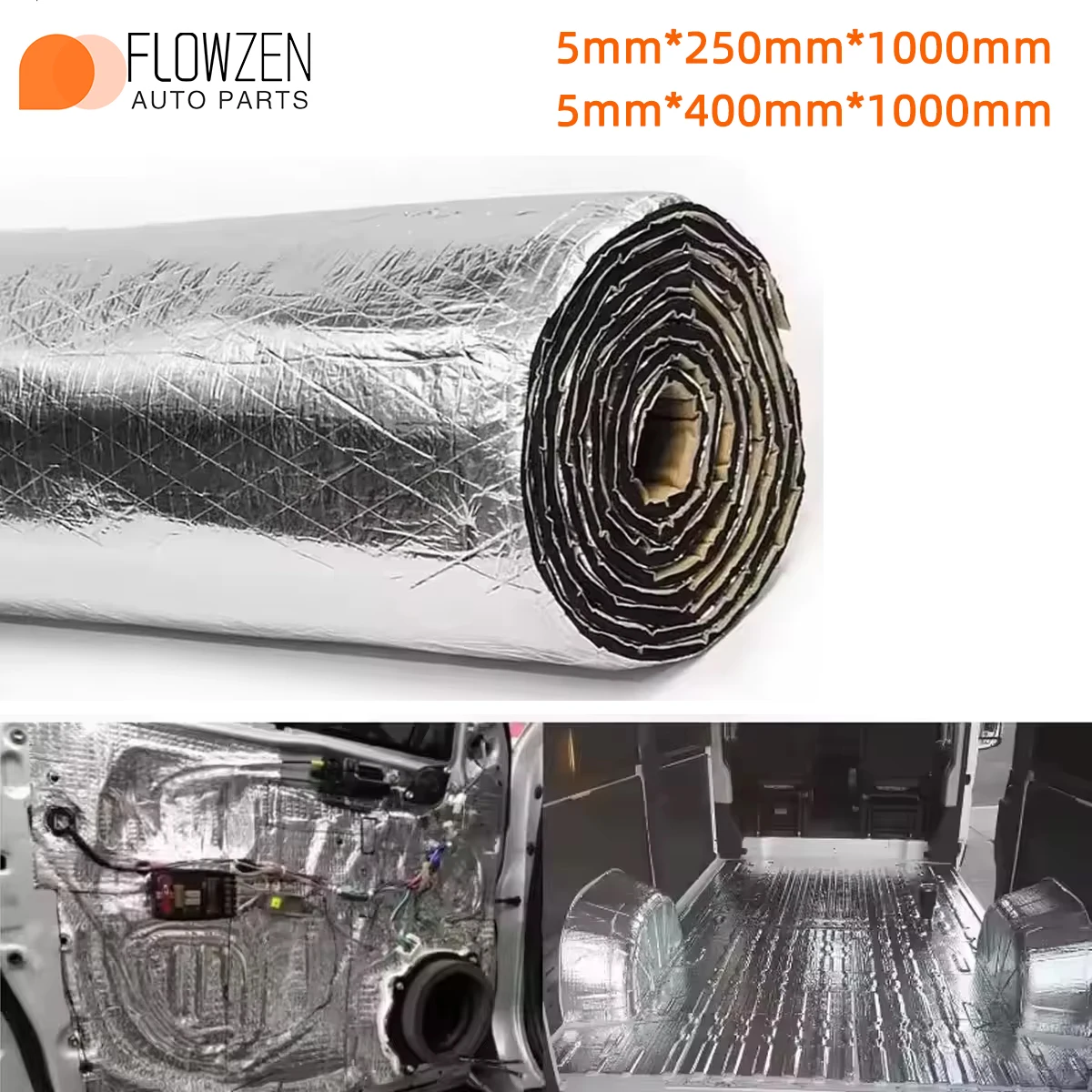 Automotive Thermal and Acoustic Insulation Insulating Mat 5mm Thick Aluminium Foil Heat Insulation Cotton Door Bonnet