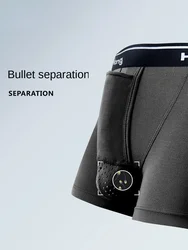 Men's Bullet-Type Separation Underpants Upward Raising Testes Active Health Care Big Bag Boxers Sexy Panties Underwear Men Hot