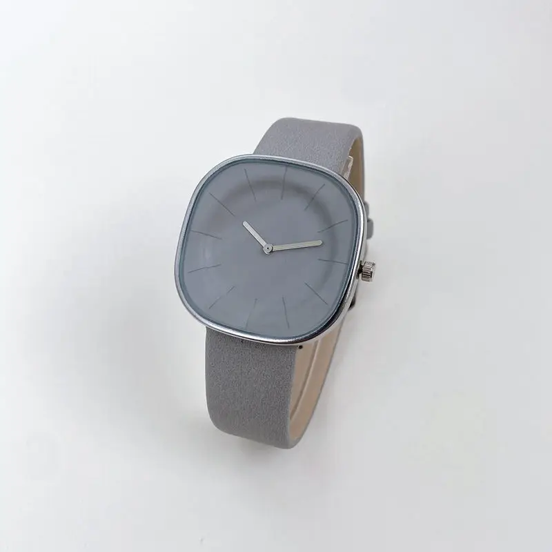 Square Quartz Stainless Dial Casual Wrist Watches Leather Strap Fashionable Clock Waterproof Wristwatch for Women