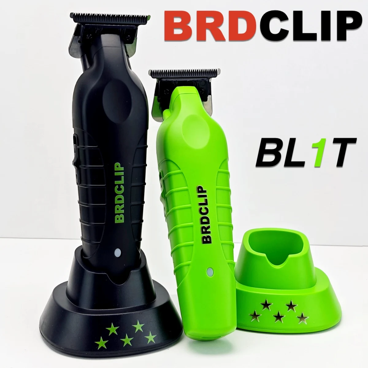 プロのバリカンBRDCLIP-BL1T,グラデーション,理髪バー,電気仕上げ,充電器スタンド,切断機,カービング