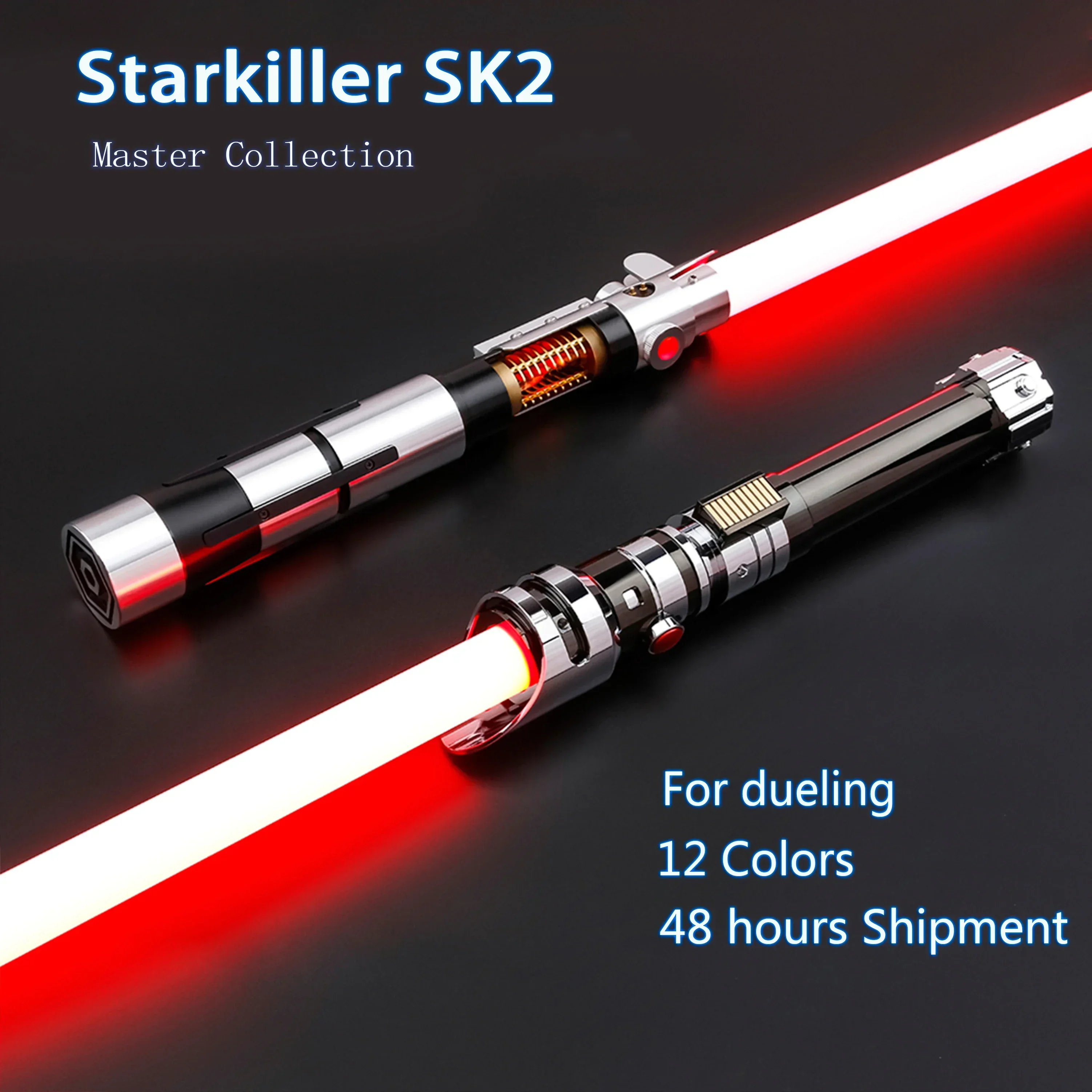 TXQSABER طبق الاصل Starkiller Lightsaber Metal Hilt السلس سوينغ SNV4 السيوف الخفيفة SK1 SK2 الليزر المبارزة الثقيلة 27 مجموعات Soundfonts