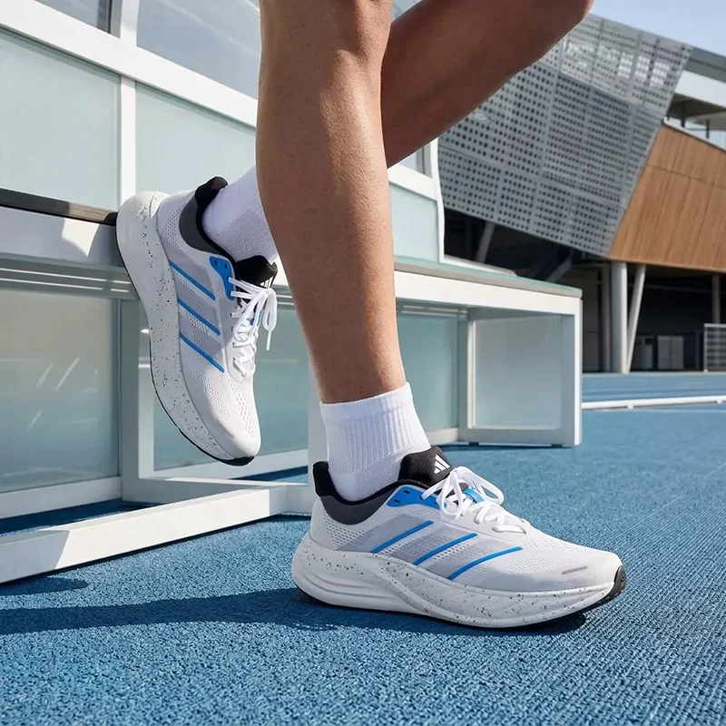 Adidas men's mesh breathable sports shoes with shock absorption for fitness and running, model number KI2354
