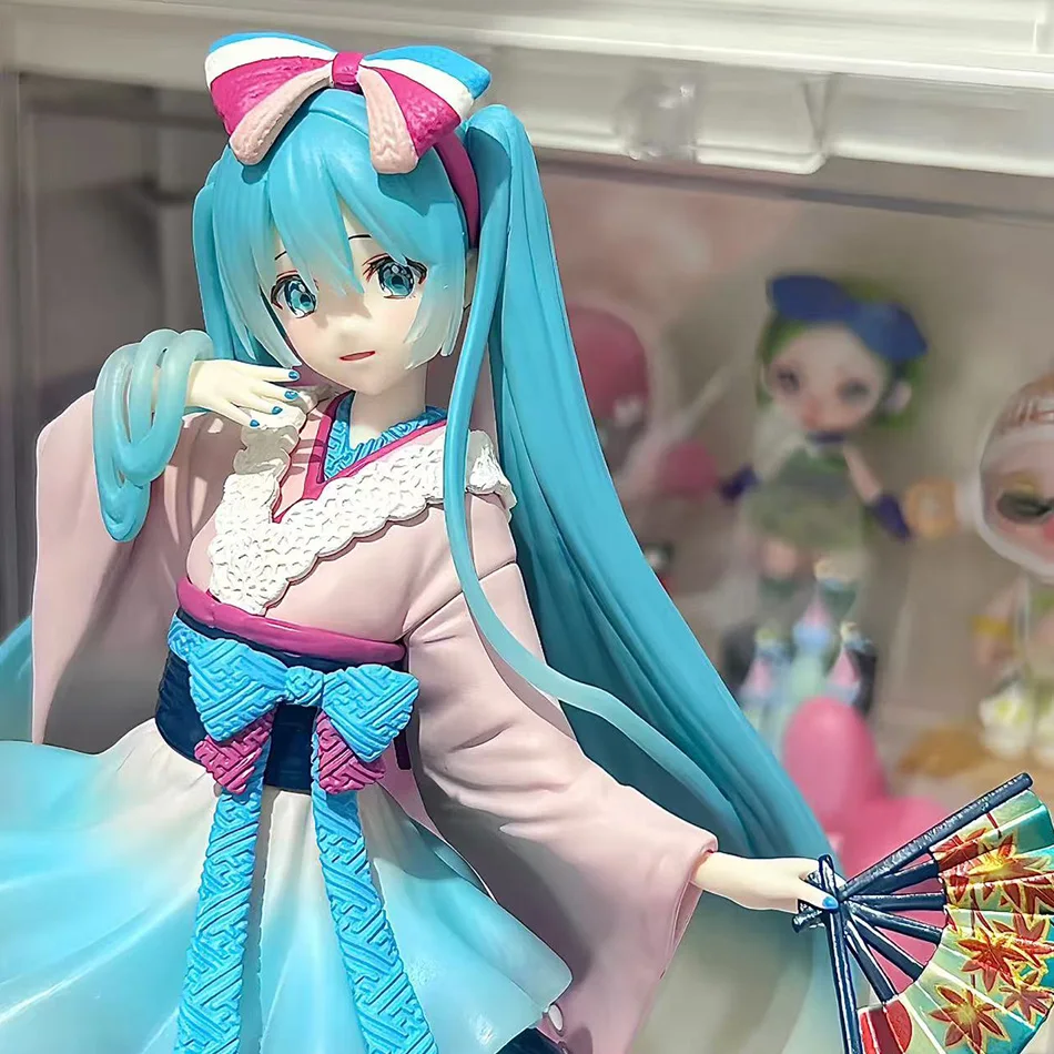 Hatsune Miku Anime-Figur Niedliche Actionfigur aus PVC Desktop-Spielzeug Sammlerstück Geschenk - Erhältlich in Steh- und Sitzposition Serie