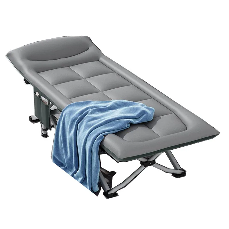 

Camping Beds Metal Adjustable Portable Padded Beach Bed Lounge Travel Fishing Office Garden Sleeping Lightweight Tent Beds