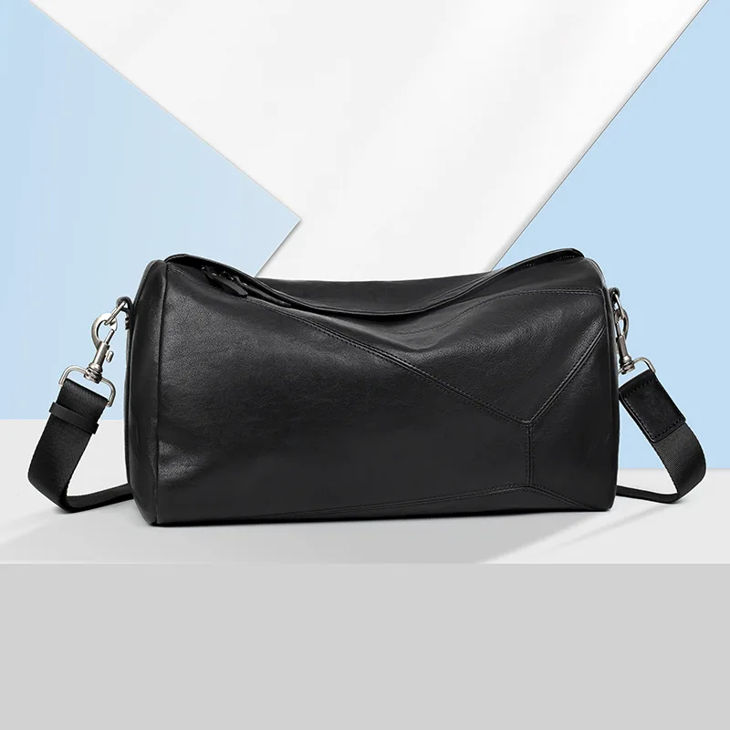 حقيبة جلدية جديدة للرجال حقيبة وسادة فاخرة حقيبة كتف رجالية عادية حقيبة كروس عصرية #1