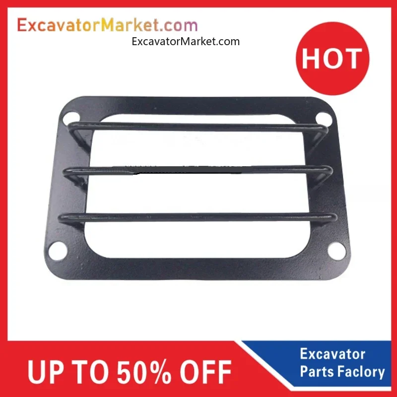 Excavator Parts For Doosan Dh Dx Daewoo 150/215/220/225/300-5-7 Headlight Iron Lampshade Protective Cover Excavator Accessories