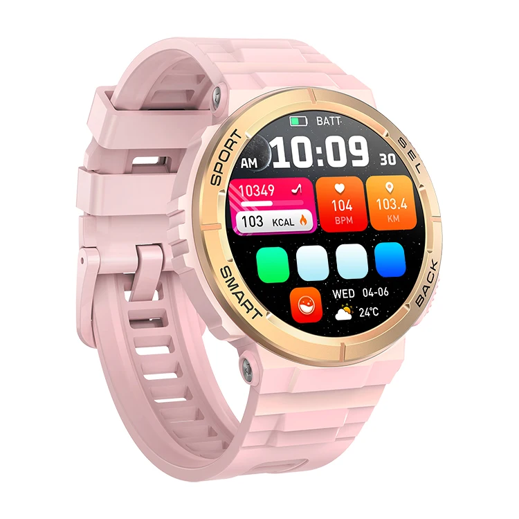 

K73 Amoled Display Smart Watch Round Shape Full Touch 3ATM Waterproof Sleep Monitoring Health Business Smartwatch for Women Men