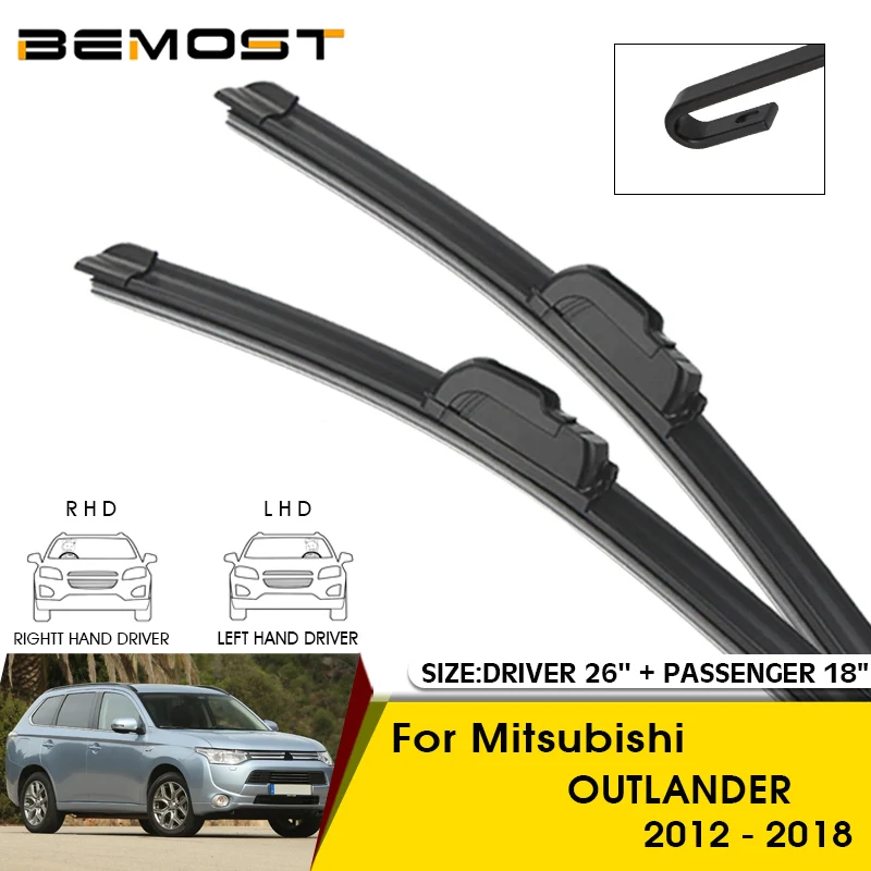 

Car Wiper Blades For Mitsubishi OUTLANDER 2012-2018 Windshield Windscreen Front Window Blades 26"+18" Car Accessories