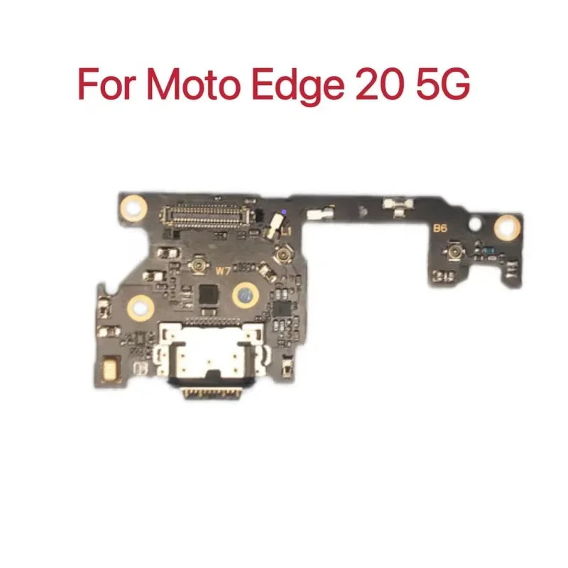 100%  USB Charging Port Board For Moto Edge 20 Dock Charger Plug Connector Board Replacement Parts XT2143-1